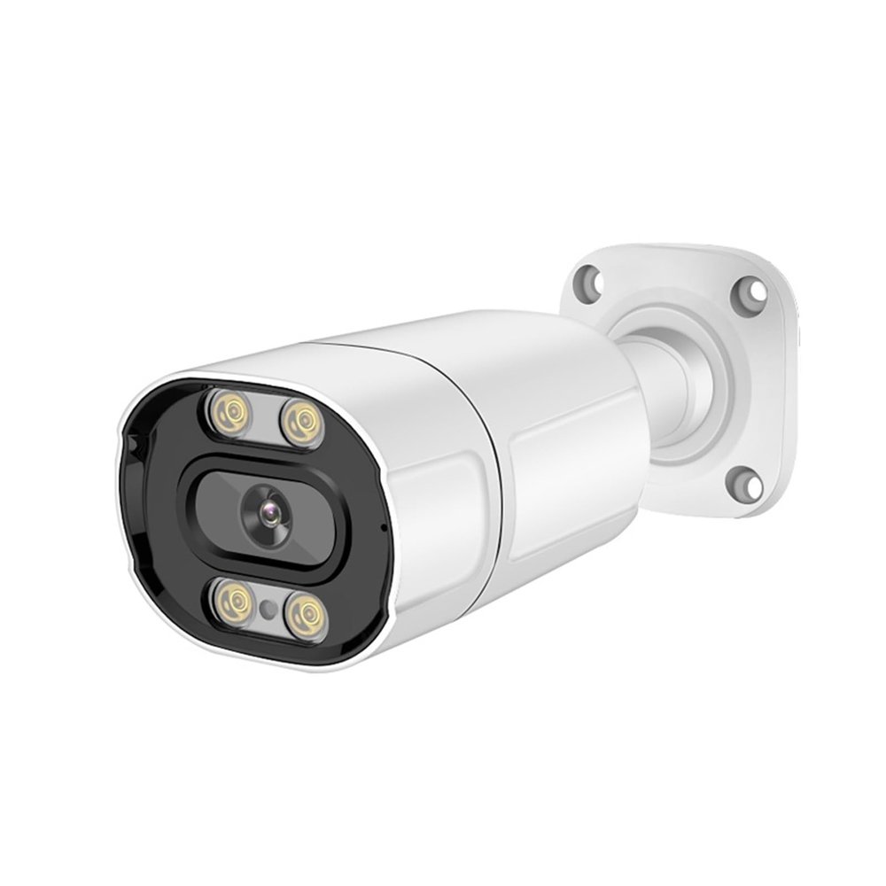 LNBBEQ Metal Bullet Camera 4K 8MP Outdoor IP Camera Full Color Vision Ai Face Detection Audio Video Surveillance(2.8mm,4MP POE)