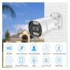LNBBEQ Metal Bullet Camera 4K 8MP Outdoor IP Camera Full Color Vision Ai Face Detection Audio Video Surveillance(2.8mm,4MP POE) view 2