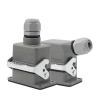 HDC-H6B-HE Rectangular heavy-duty connector 6-006-1-pin aviation socket top line side line single buckle 16A(Lateral line) view 2