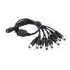 DURYPOBG 5.5x2.1mm DC Power Female to 2 3 4 5 8 Male pl;/UG Power Cord Adapter Extension Cable Splitter Connector Fit Compatible CC/TV .L-ED Strip Light(1 Female to 8 Male) view 4