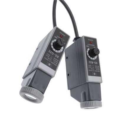 1Pc Color Code Sensor with Sensitive Adjusting Knob KS-W22/G22/R22/WR22/WG22/RG22 Mark Detection Light Sources Available(KS-R22)