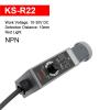 1Pc Color Code Sensor with Sensitive Adjusting Knob KS-W22/G22/R22/WR22/WG22/RG22 Mark Detection Light Sources Available(KS-R22) view 2