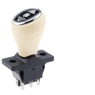 1pcs KCD4 Forward and Backward Stop Switch ON-Off-ON Reverse Handle Toy car Start Toggle Switch(White,Self-Reset)