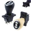 1pcs KCD4 Forward and Backward Stop Switch ON-Off-ON Reverse Handle Toy car Start Toggle Switch(White,Self-Reset) view 2
