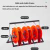 RIYUESHENGHENG Electrical Wire Spool Rack,Professional Electrician Multiple Axle Cable Caddy with Wheels,Heavy-Duty Cable Dispenser Wire Unroller,Cable Spool Reel Wire Spinner,for Large Cable Reels view 3
