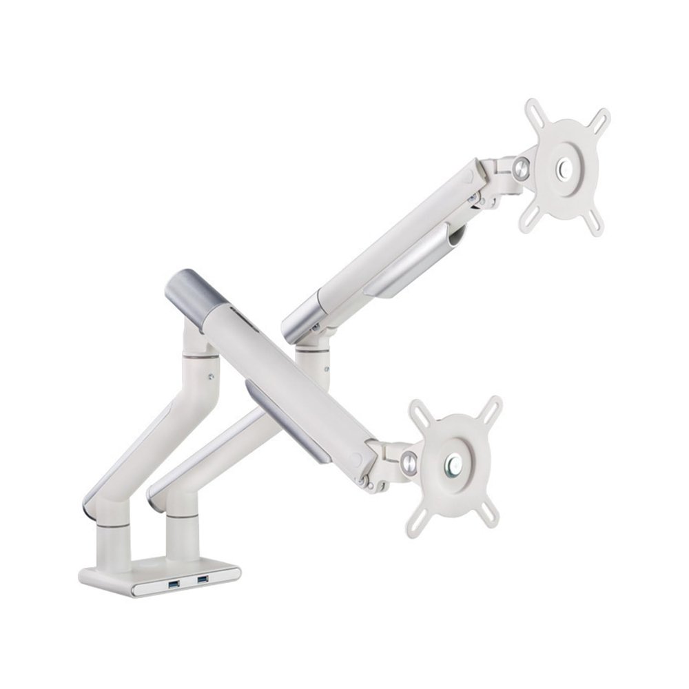IMMDJUQI Dual Screen Monitor Stand arm T7-2U Desktop Computer with U Rotating Base Screen Support