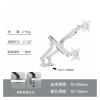 IMMDJUQI Dual Screen Monitor Stand arm T7-2U Desktop Computer with U Rotating Base Screen Support view 2