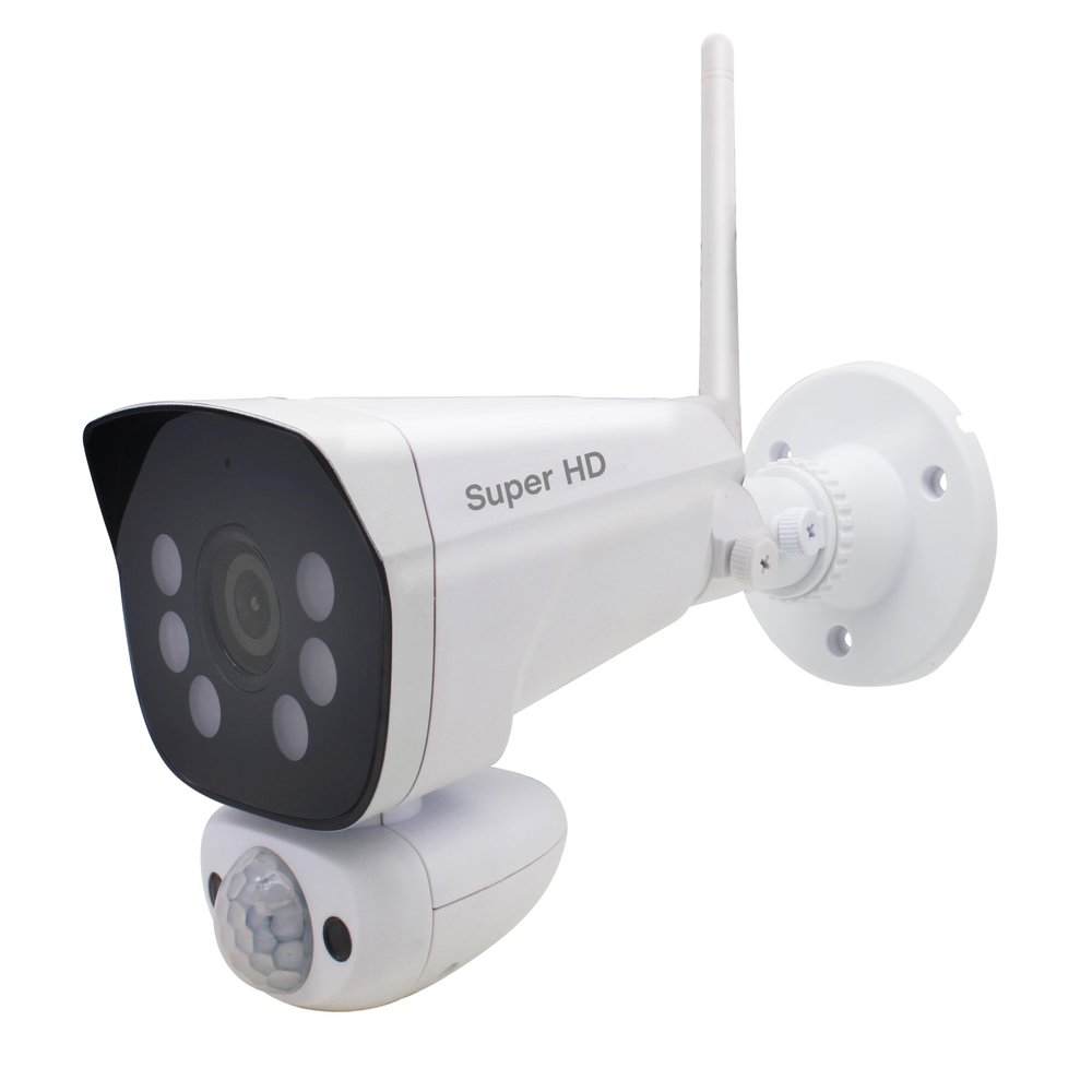 CasaCam GuardianCam Pro | AC Powered 2K Floodlight Camera for VS6102 and VS6104 Wireless Security System | Add-on Camera, Weather Proof, Two-Way Audio, Model VC6000