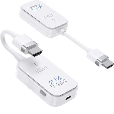 4K HDMI Wireless Transmitter and Receiver 50M Zero Latency, True 4K@30 for Watching Movies, Gaming, and Live, from laptops, PC to HDTV Projector, TV for Home Theater or Office