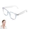 Yeabomy Smart Glasses for Women Men, Bluetooth Glasses with Photochromic Lenses Touch Control Voice Assistant for Clear Audio Remote Photography, Perfect for Indoor Outdoor (Blue Frame) view 1
