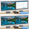 8K KVM Switch 2 Monitors 2 Computers HDMI, KCEVE Dual Monitor KVM Switches, Support 7680x4320@60Hz, 3840x2160@120Hz Resolution for 2 Computers Share Mouse Keyboard and Monitor view 4