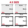 GXYNMC Portable Projector Movies Screens, Small Desktop Manual Retractable 4K HD Projector Screen, for Indoor or Outdoor, School, Home, Office(30in/4:3) view 4