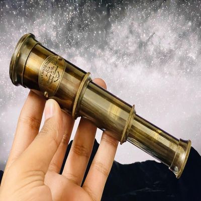 Brass Pocket Working Personalized Miniature Telescope Length 6 Inches Perfect Pirate Navigation Nautical Unique Gift for Your Love.
