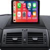 Double Din Car Stereo Radio Compatible for X3 E83 2004-12 with CarPlay Android Auto, 9" Touch Screen Car Radio Audio Receiver with Bluetooth,Back-up Camera& Steering Wheel Control,GPS,WiFi view 1