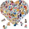 100pcs Cartoon Disney Stickers for Kids,Vinyl Waterproof Princess Decal for Water Bottle Laptop Toy Sticker for DIY Decorate Bumper Phone Hard Hat Kids Teens Gifts view 1