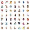 100pcs Cartoon Disney Stickers for Kids,Vinyl Waterproof Princess Decal for Water Bottle Laptop Toy Sticker for DIY Decorate Bumper Phone Hard Hat Kids Teens Gifts view 4