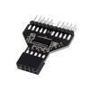 10pcs/lot Motherboard 9 Pin USB 2.0 Female Header to Dual 9-Pin Male Motherboard Extension HUB Connector Card view 2