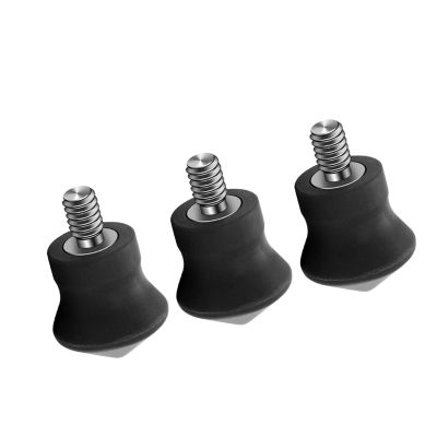 Nawwgy 3pcs Slip Resistant Rubber Feet Legs 1/4 Svrew for Tripod and Monopod Stability On Uneven Grounds