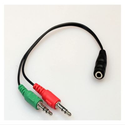 20pcs/lot 3.5mm Extension Earphone Headphone Audio Splitter Cable Adapter 2 Male to 1 Female
