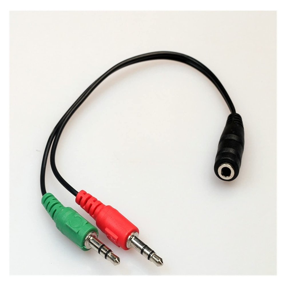 20pcs/lot 3.5mm Extension Earphone Headphone Audio Splitter Cable Adapter 2 Male to 1 Female
