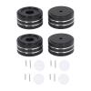 4pcs Aluminium Alloy Speaker Shock Absorbing Machine Feet with Rubber Rings, Anti Slip Audio Equipment Isolation Feet for Amplifiers, Speakers and CD Machines, Improving Sound view 1