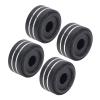 4pcs Aluminium Alloy Speaker Shock Absorbing Machine Feet with Rubber Rings, Anti Slip Audio Equipment Isolation Feet for Amplifiers, Speakers and CD Machines, Improving Sound view 4