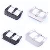18 20 22 24 26mm Watch Band Buckle 4 Colors Fashion Brushed Metal Watchbands Stainless Steel Strap Clasp Accessories Compatible with Samsung Watch Buckle (26mm Polished Black) view 3