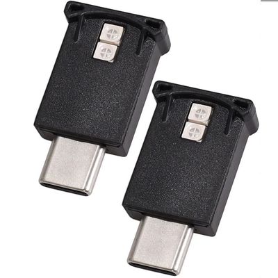 KYPSZQPSH 2Pcs USB-C Type-C LED Ambient Light 8 Color RGB Car Atmosphere Night Lamp for Car Auto Accessories Parts