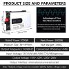 6000W Pure Sine Wave Power Inverter - DC 12/24/48/60/72/96V to 110/220V AC Converter,Inversor Solar Hibrido with LCD Display,Fast Car Charger Adapters,Car Plugs Adapters Outlet for Laptop,12V-110V view 2