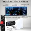 6000W Pure Sine Wave Power Inverter - DC 12/24/48/60/72/96V to 110/220V AC Converter,Inversor Solar Hibrido with LCD Display,Fast Car Charger Adapters,Car Plugs Adapters Outlet for Laptop,12V-110V view 4