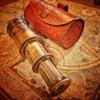 Brass Telescope Handheld Spyglass Nautical Marine Small Brass 6 Inch Mini Telescope with Leather Box Pirate Navigation Collectible Pocket Spy Glass for Gift Use view 2