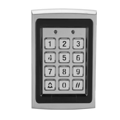 125KHz Metal Card Reader Password Door Access Control Keypad with Blue Backlight, High Security, 1000 User Capacity, Metallic Sturdy Case