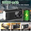 NOAA Weather Radio 20000mAh, Hand Crank Emergency Radio, Solar AM/FM view 4