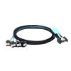 0.5M Internal PCIE Slimline MI NI S*A*S MCIO SFF-8654 4I 38P to 4X SATA 90 Degree Hard Drive Cable view 2