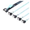 0.5M Internal PCIE Slimline MI NI S*A*S MCIO SFF-8654 4I 38P to 4X SATA 90 Degree Hard Drive Cable view 3