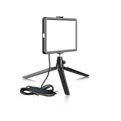 HIONJIN 8 inch Photography Dimmable Flat-Panel Fill Lamp 3300-5600K LED Video Light for Live Streaming Photo Studio Light Panel(E)