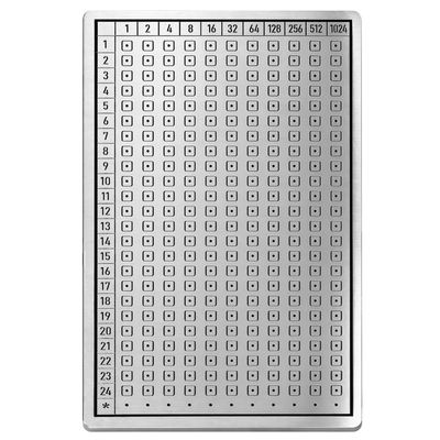 SATORILOCK MEGA TABLET Crypto Seed Storage Large Double-Sided Stainless Steel Seed Phrase Backup Plate, 48 Word Capacity (242), Mirror Finish Metal Wallet, BIP39 Compatible