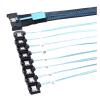 1.0M MCIO 74P 8X 8I S*A*S SFF-8654 8i PCI-E Ultraport Slimline 5.0 to 8X SATA 7P Left Angle Female Cable view 3