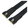 0.8M PCI-E Ultraport Slimline S*A*S Slim 4.0 SFF-8654 8i 74pin to SFF-8654 8i Cable PCI-Express view 3