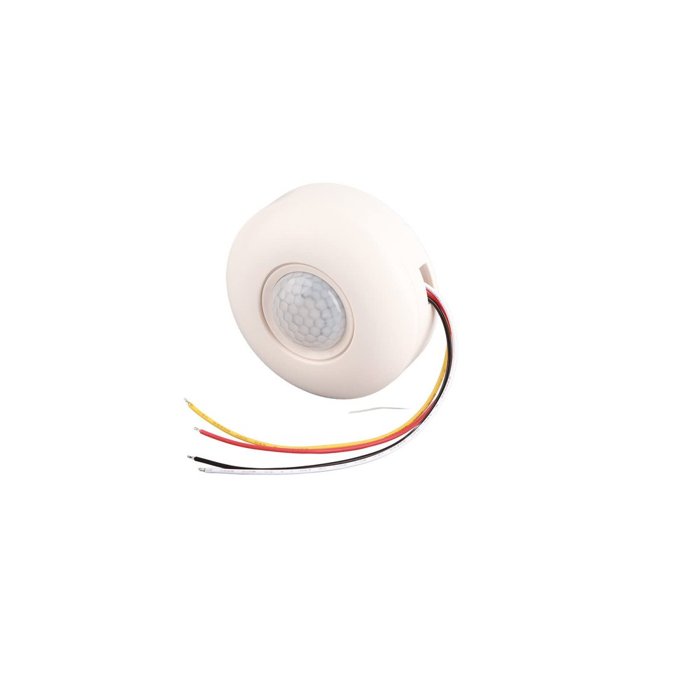 Yunir Infrared PIR Motion Sensor, Intelligent Brightness Control, Adjustable Time Delay, Wide Applications, with Temperature Compensation, for Automatic Control Functions