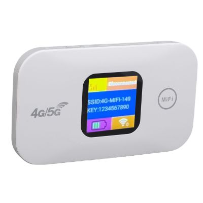 VBESTLIFE Portable Mobile WiFi, 4G 5G High Speed 300Mbps LTE Internet Hotspot Device, Support Up to 10 Users, SIM Card, for Trave Camping