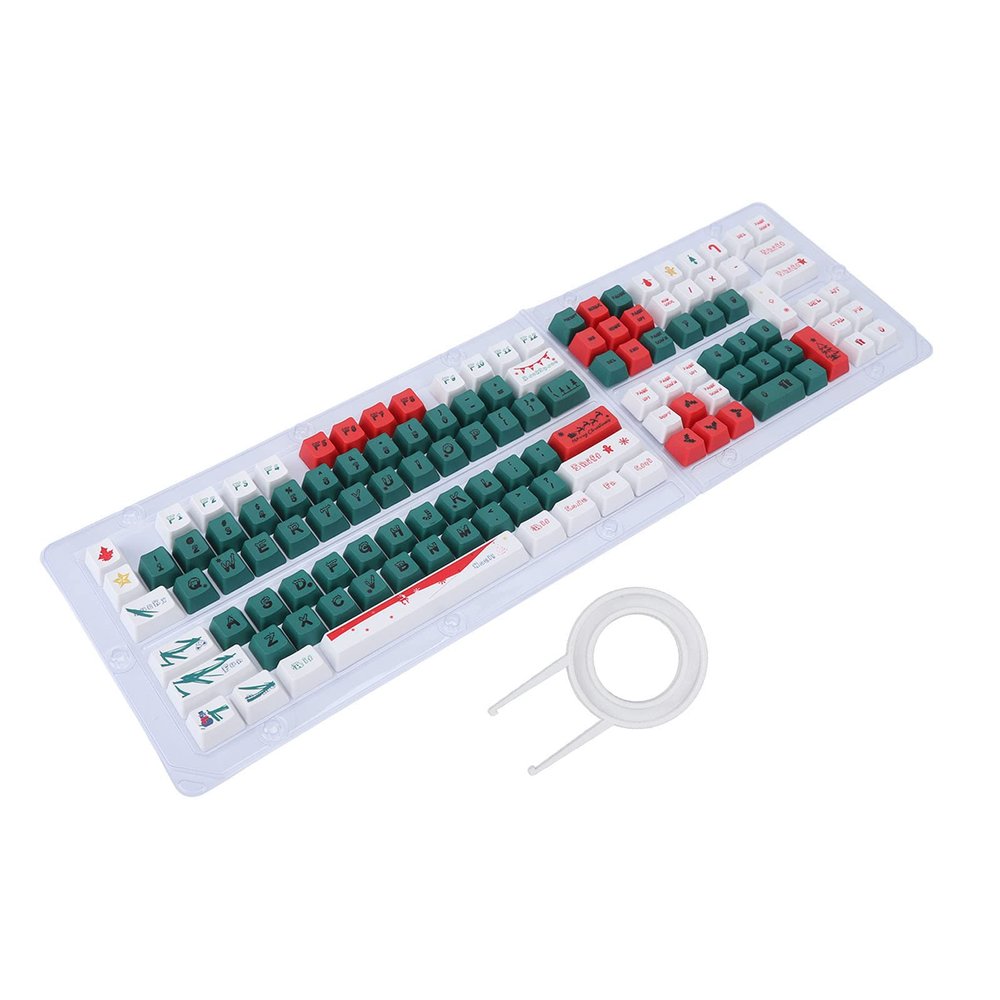 123 Keys OEM Height PBT Keycaps, Ergonomic Design, Dye Sublimation Process, Themed Keyboard Decoration, Wear Resistance, for Most Mechanical Keyboards