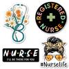 (4 Pcs) Nurse Stickers Pack Medical Assistant, CNA, RN Stickers for Laptop, Water Bottle, Graduation Cap, Car, Bumper Healthcare, Nursing & Stethoscope Sticker for Nurses, Students, Size 3 Inch view 1