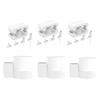 Bangcheer Wall Mount for Deco X10 X15 X20 X50 X55 X60 WiFi 6 Router Bracket with Silicone Cable Organizer Sturdy Space Saving Mesh System Holder,White,3Pack view 1