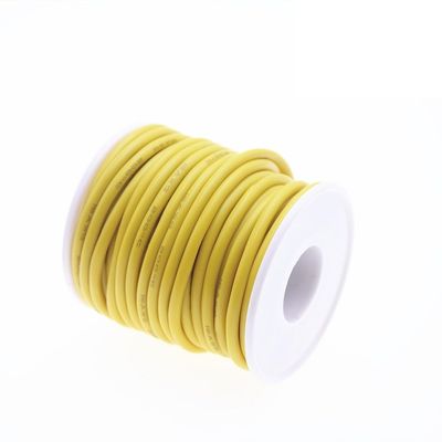 10 Meters Heat-Resistant Cable Wire Soft Silicone Wire 12 15 16 17 18 20AWG(Yellow,12 AWG 10 Meters)