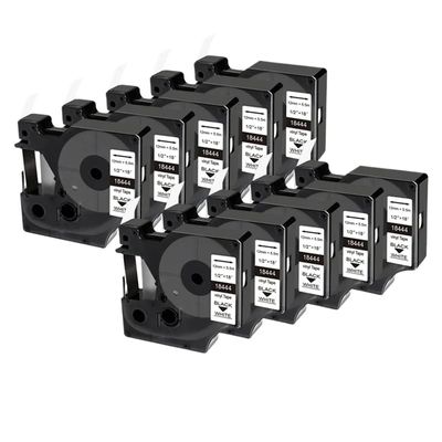 Compatible Label Tape Cartridge Compatible with 1000 3000 4200 5000 5200 6000 9mm 12mm 19mm Model 18443 18444 18445(10pack-1805243)