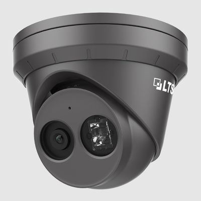 CMIP3342WB-28MDA 4MP IP Turret Camera with 2.8mm Lens, 120dB True WDR, Built-in Microphone, Human & Vehicle Detection MD 2.0, H.265+, IP67, MicroSD Slot, Black