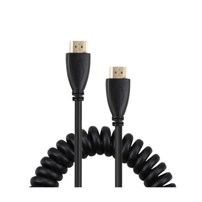 1.4 HDMI to M1ni HDMI SLR Camera M>oni>tor Telescopic High Definition Copper Core Spring Wire(A-A-ST)