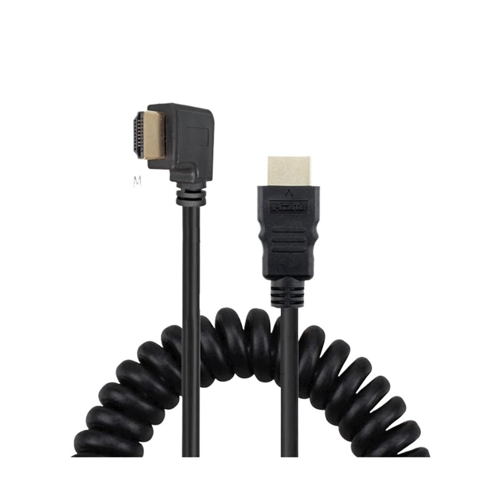 1.4 HDMI to M1ni HDMI SLR Camera M>oni>tor Telescopic High Definition Copper Core Spring Wire(A-A-LE)