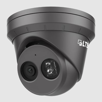 CMIP3382WB-28MDA 8MP IP Turret Camera with 2.8mm Lens, 1/2.8" Sensor, 120dB True WDR, Built-in Microphone, H.265+ Compression, Black Housing, IP67 Weatherproof
